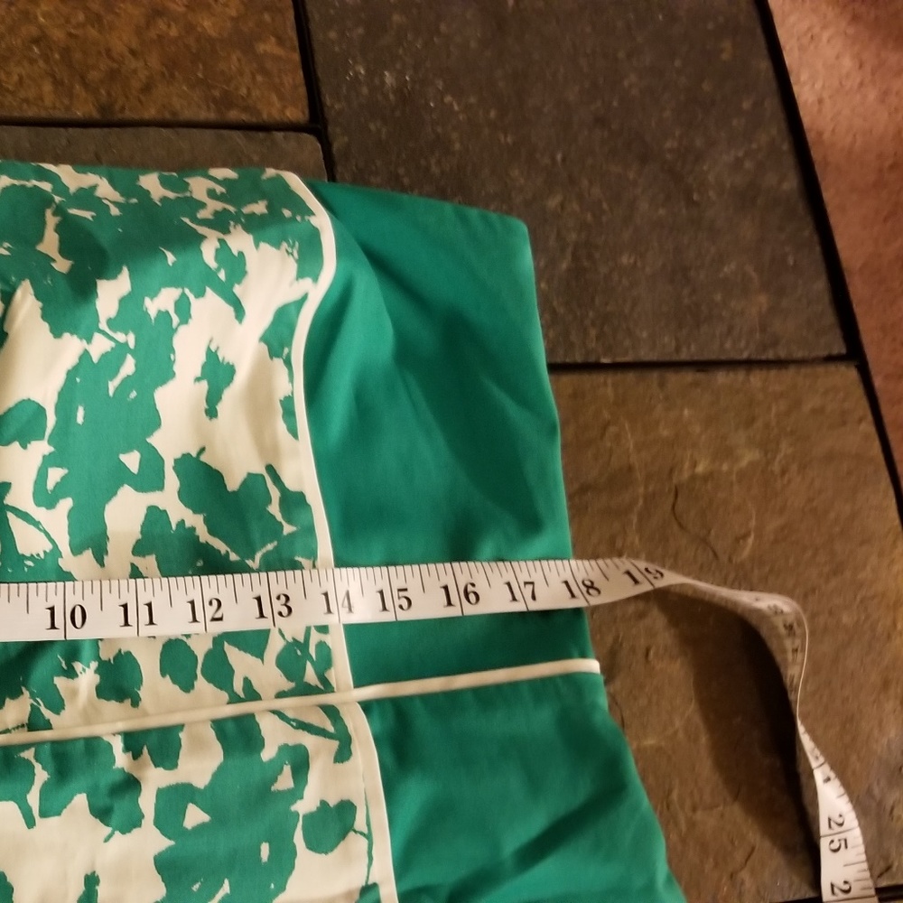 COPY - Strapless Green & white Floral Dress - Picture 4 of 8
